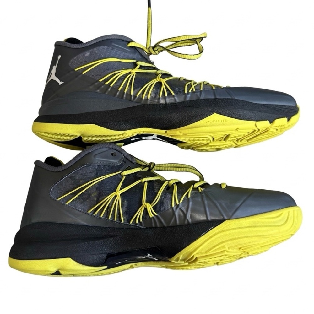 AIR JORDAN CP3.VII Men’s Size 7.5 Gray Volt Black Basketball Shoes FlightPlate - Picture 7 of 8